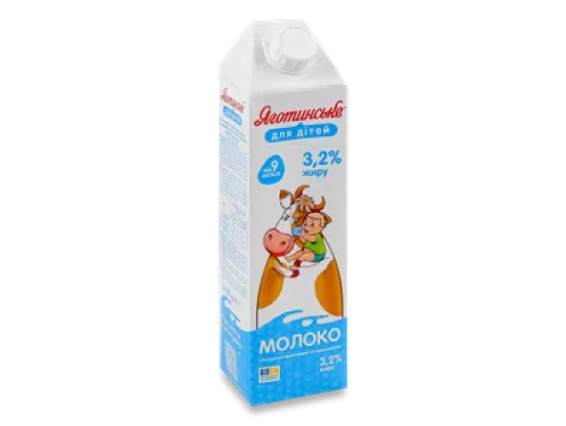 Молоко «Яготинское для детей» 3,2% 950г