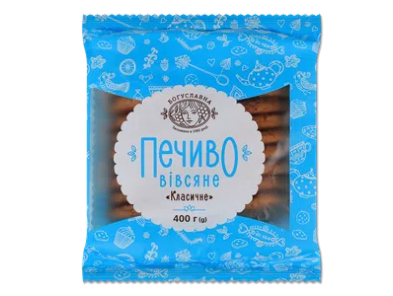 Печенье «Богуславная» овсяное классическое 400г