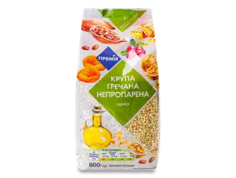 Крупа гречневая «Премия»® ядрица непропаренная 0,8 кг