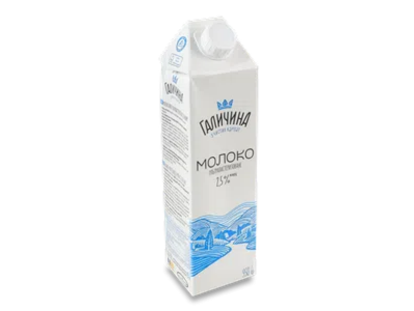 Молоко «Галичина» ультрапастеризованное 2,5% 950г