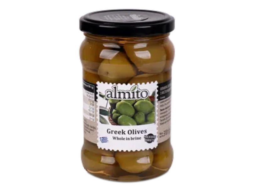 Оливки Almito «Королевские» зеленые с косточкой 310г