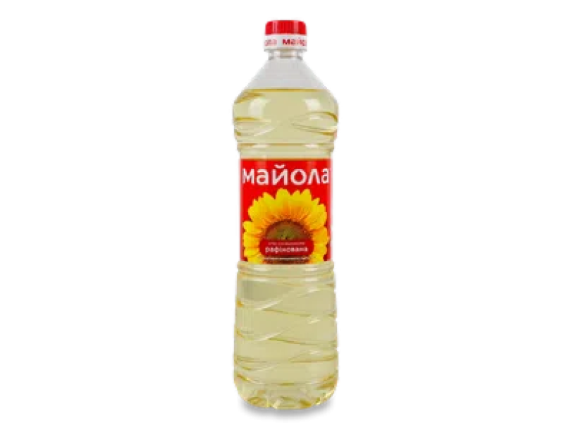 Масло подсолнечное «Майола» рафинированное 850мл