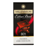 Шоколад чорний Millennium Favorite Brut 80% 100г
