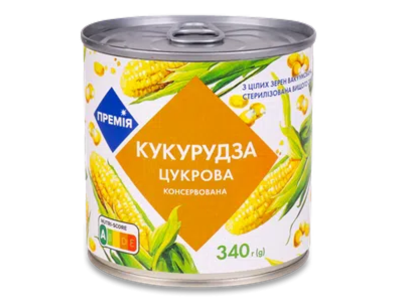 Кукуруза «Премия»® сахарная консервированная 340г