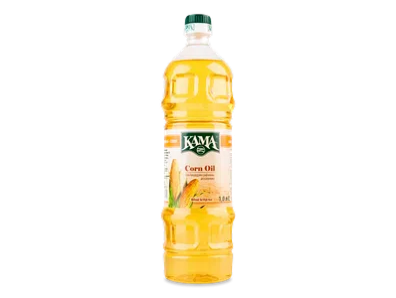 Масло кукурузное «Кама» рафинированное дезодорированное 1л