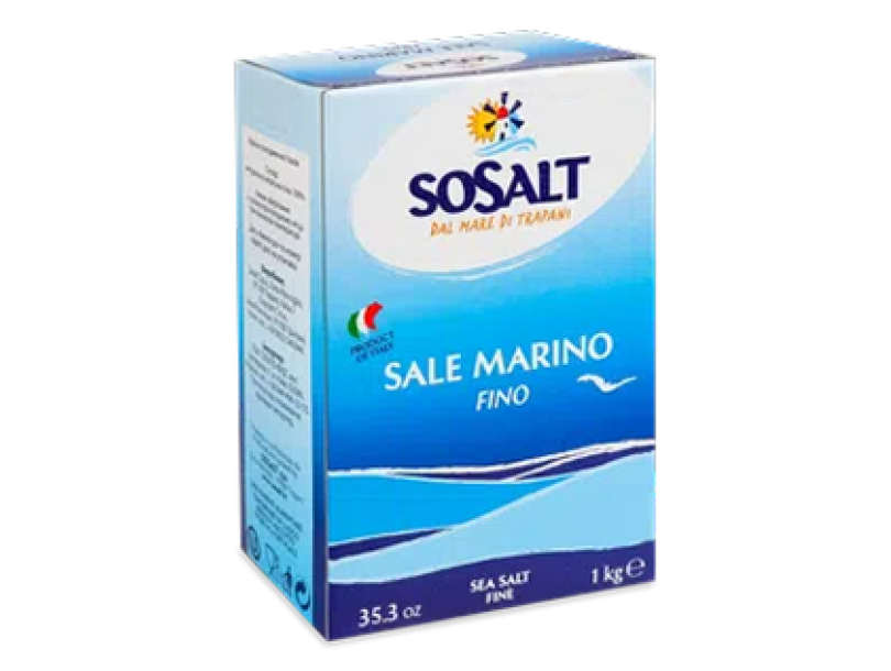 Соль Sosalt морская мелкого помола 1к