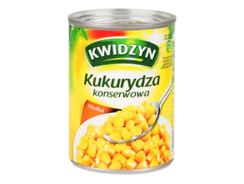 Кукуруза Kwidzyn сахарная консервированная 400г