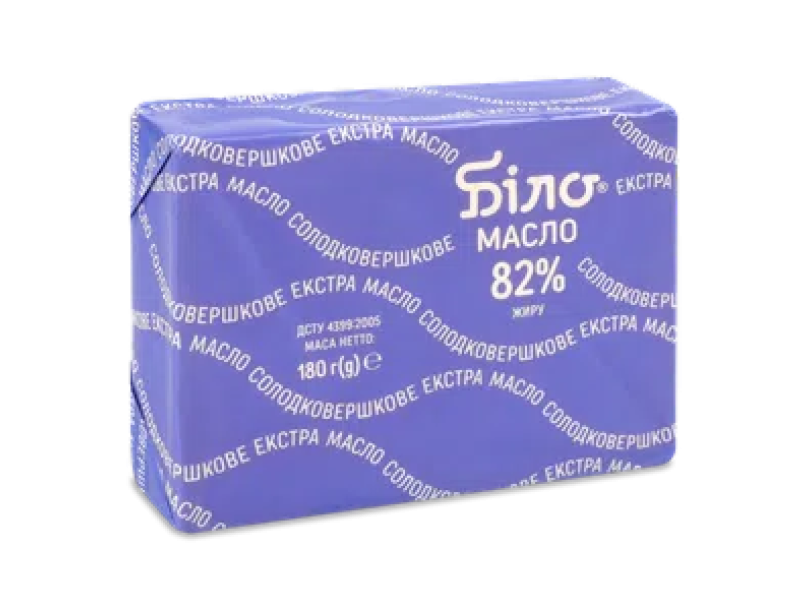 Масло сладкосливочное Бело Экстра 82% 180г