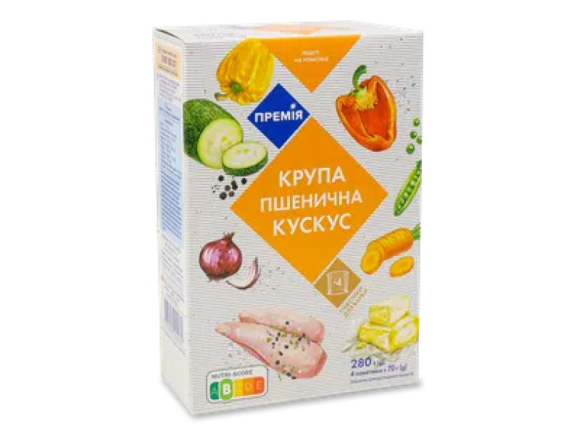 Крупа кускус «Премия»® пшеничная 4*70г