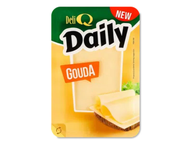 Сыр Deli Q Daily Гауда 48% слайсы 500г