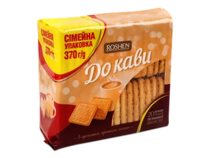 Печенье Roshen «К кофе» топленое молоко 370г