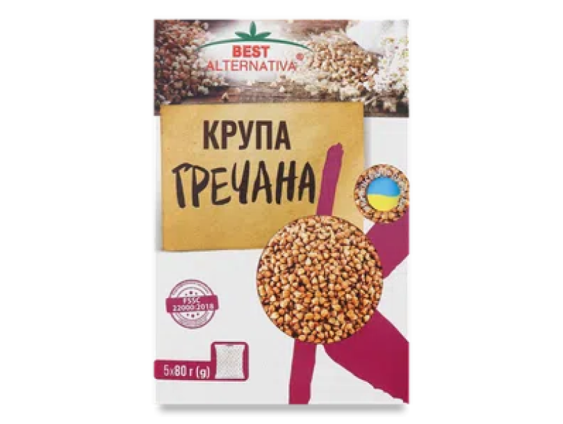 Крупа гречневая «Бест Альтернатива» 5*80г