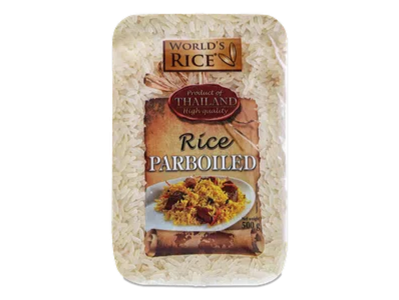 Рис World's rice парбоилд 500г