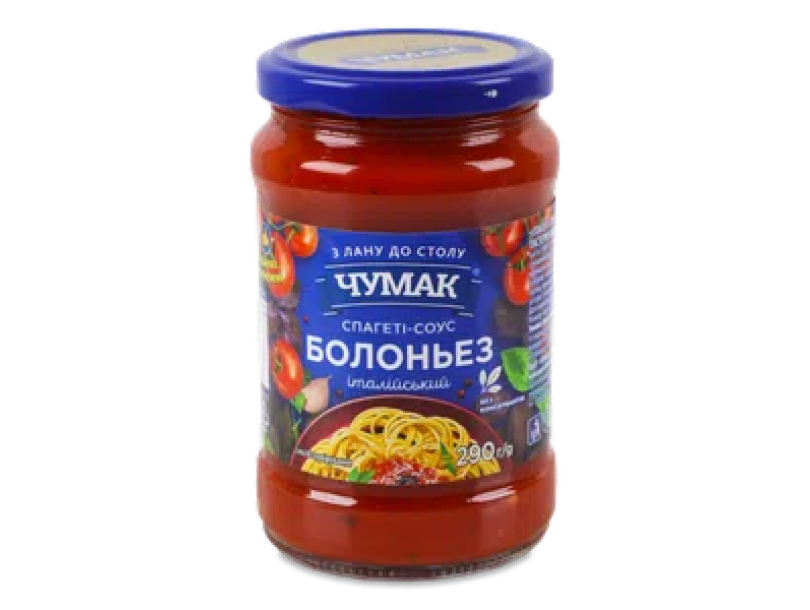 Спагетти-соус Чумак Болоньез итальянский с/б 290г