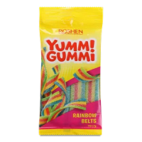 Цукерки Roshen Yummi Gummi Sour Belts 70г