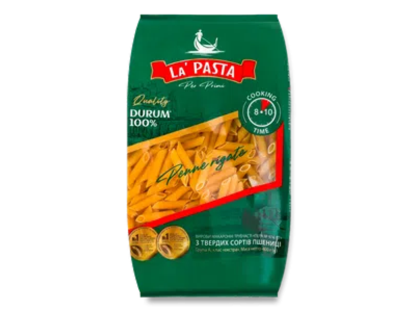 Изделия макаронные La Pasta перо 400г