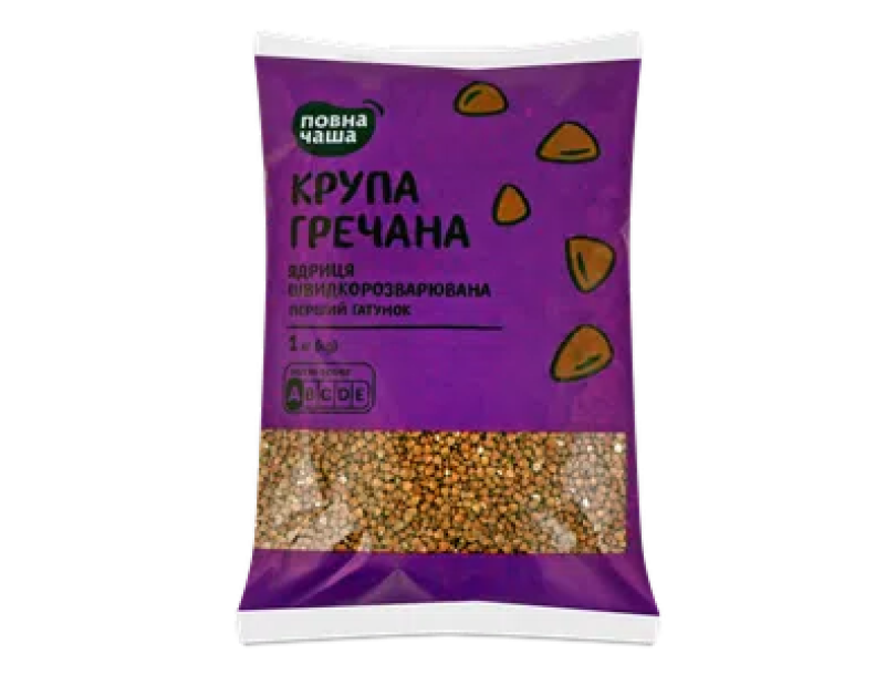 Крупа гречневая «Полная Чаша»® ядрица быстроразвариваемая 1кг