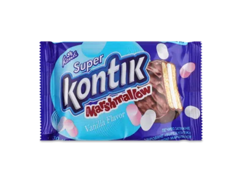 Печенье Konti Super Kontik с начинкой маршмелоа 30г