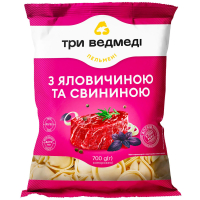 Пельмені Три Ведмедя з яловичиною та свининою 700г