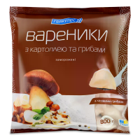 Вареники Геркулес з картоплею та грибами, 800г