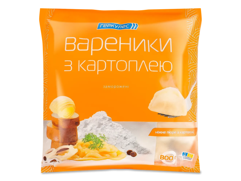Вареники Геркулес з картоплею, 800г