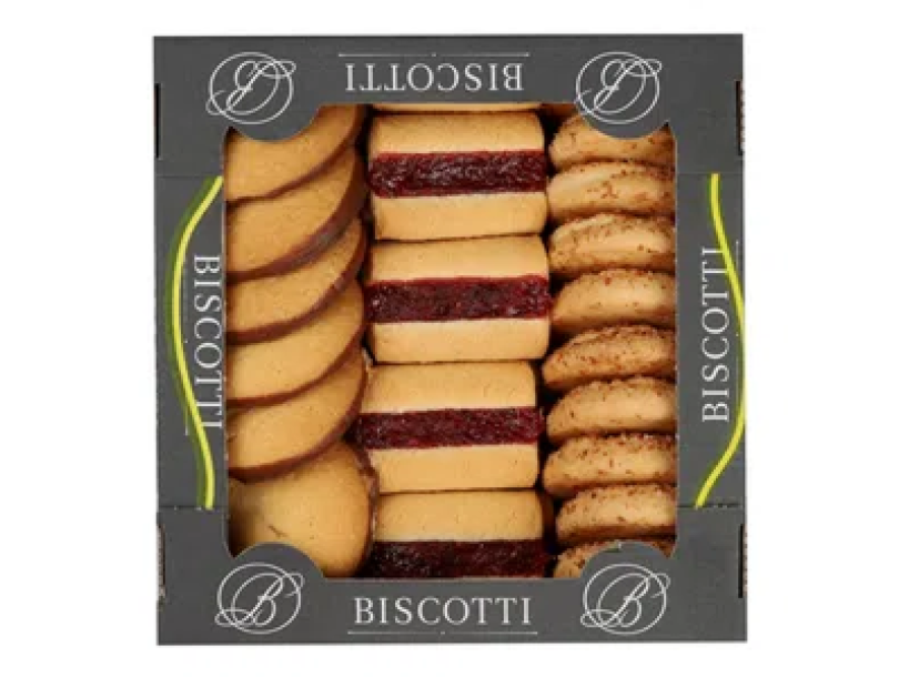 Печенье Biscotti Фраголино Микс сдобное песочно-отсадное 0,55кг