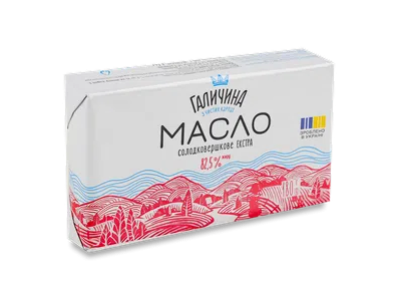 Масло сладкосливочное «Галичина» 82,5% 180г
