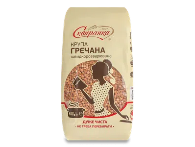 Крупа «Сквирянка» гречневая ядрица 800г