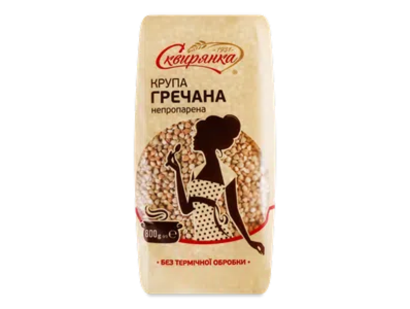Крупа «Сквирянка» гречневая непропаренная 800г
