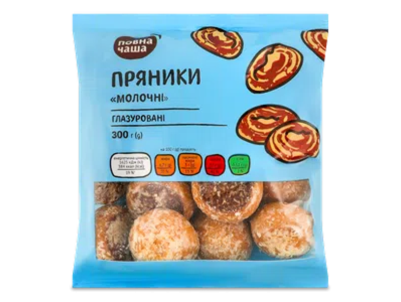 Пряники «Полная Чаша»® молочные глазированные 300г