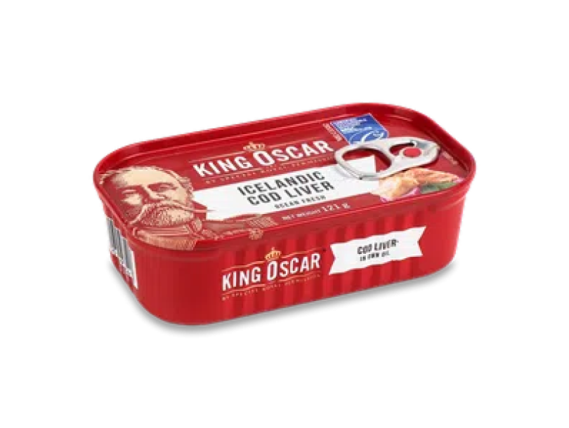 Печень трески King Oscar консервированная стерилизованная 121г