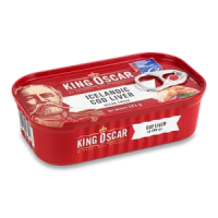 Печінка тріски King Oscar консервована стерилізована 121г